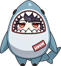 샤크부 엘렌 아크릴 키링