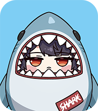 샤크부 엘렌 LED 1구 키캡 키링