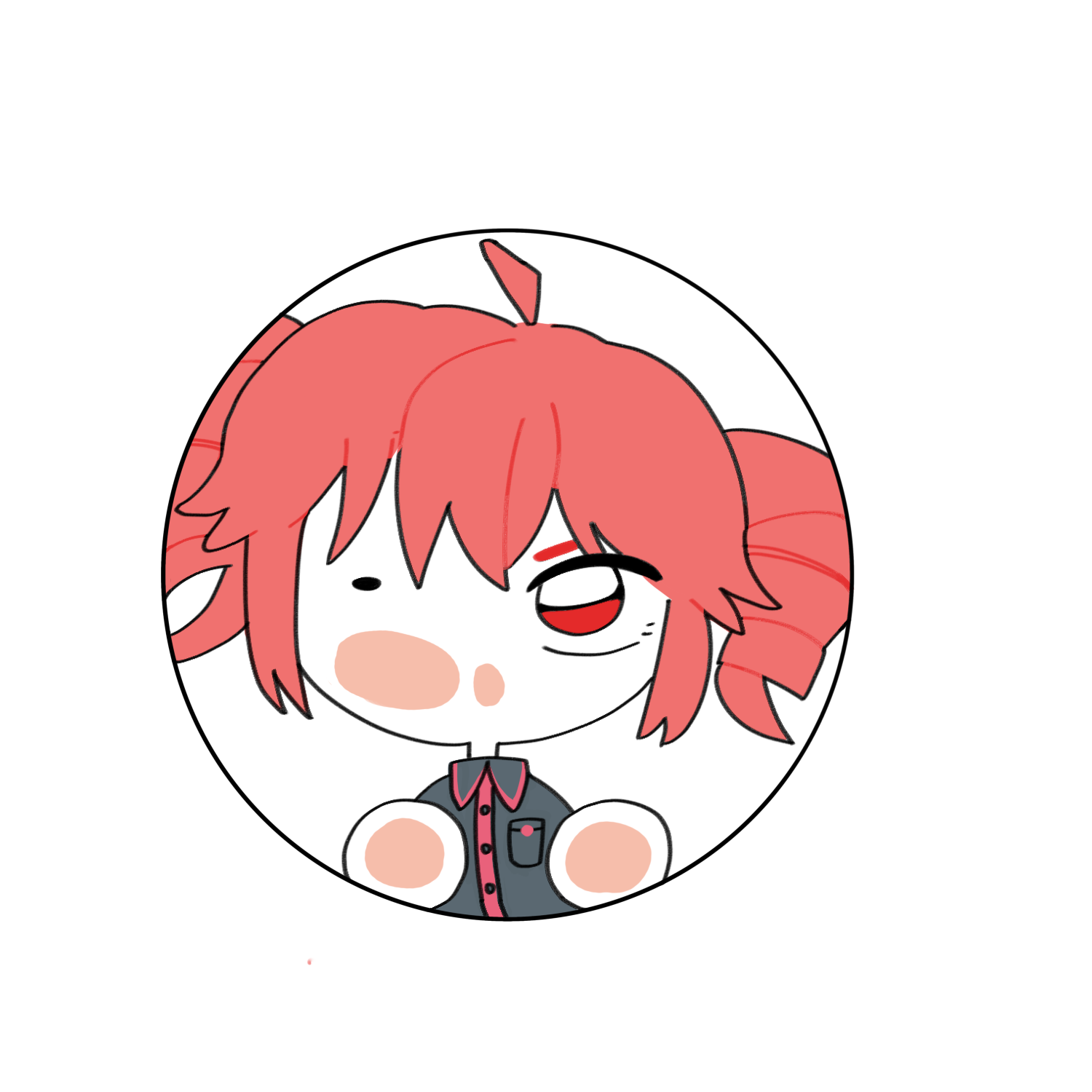 테토 단색 핀뱃지